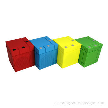 Portable Bluetooth Speaker for Smartphones, Aux Input, New Product, Cube Shape